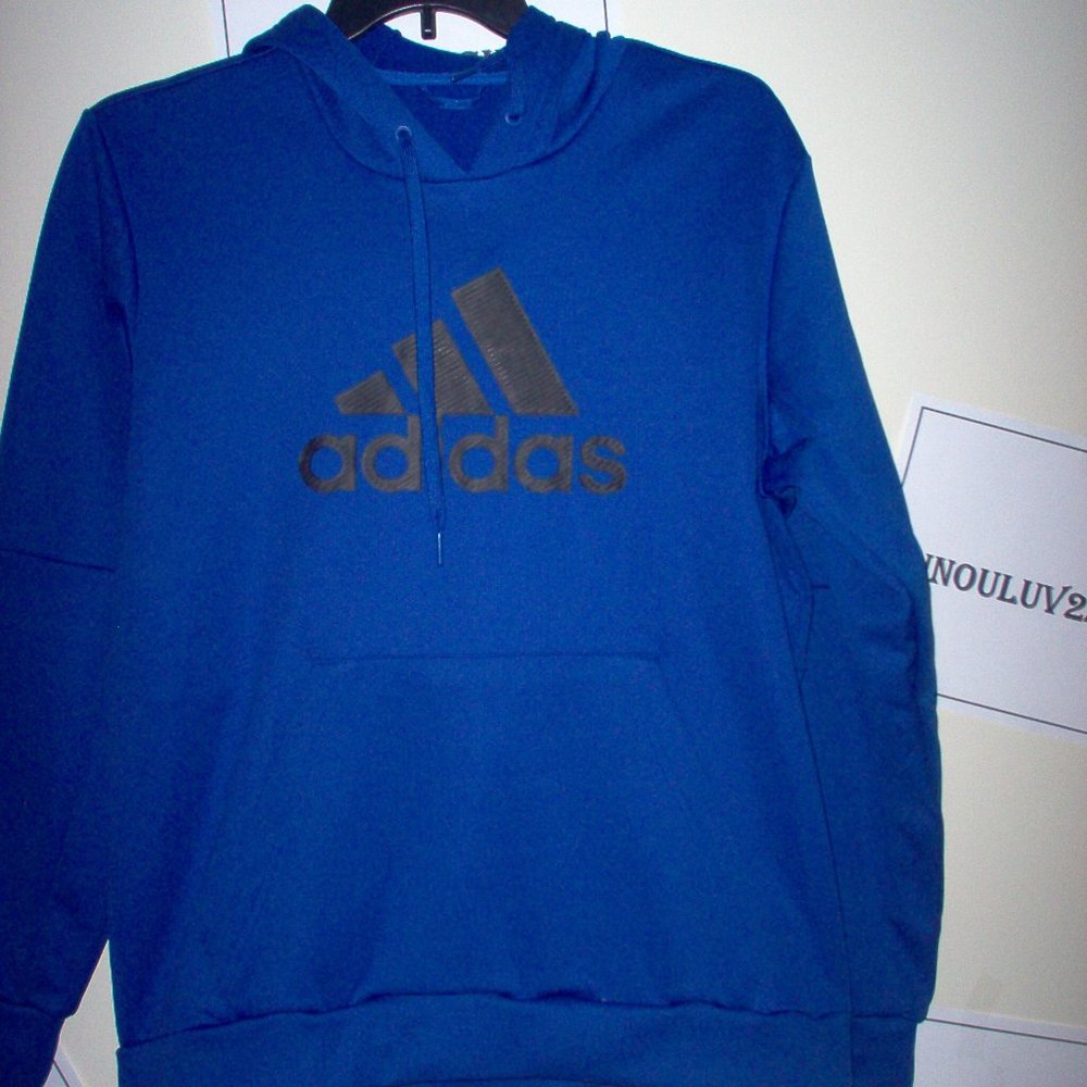 ADIDAS ROYAL BLUE HOODIE MEN (NWT)